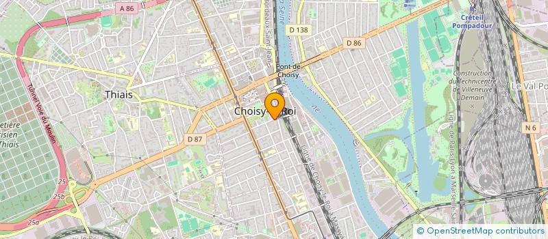 localisation de l'entreprise SYND COPR 5 WALDECK ROUSSEAU 94600 CH à CHOISY-LE-ROI