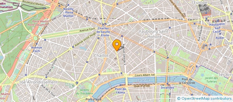 localisation de l'entreprise SYND.COPR. 50 AV MARCEAU 75008  PARIS RE  PARIS