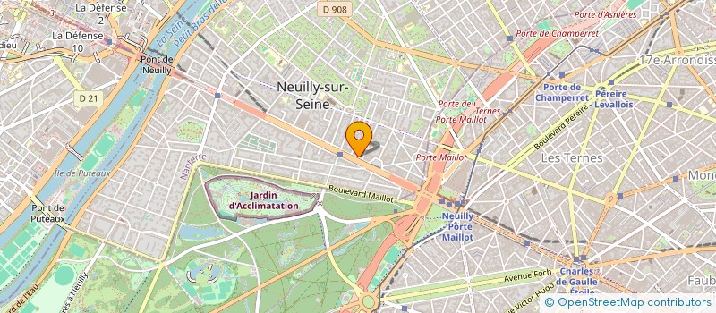localisation de l'entreprise SYND COPR 50 B AV CHARLES DE GAULLE à NEUILLY-SUR-SEINE