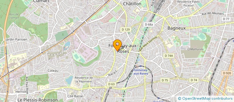 localisation de l'entreprise SYND.COPR. 50 RUE MARX DORMOY   LE FLORI à FONTENAY-AUX-ROSES