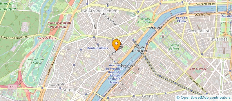 localisation de l'entreprise SYND.COPR. 50 RUE RAYNOUARD     75016 PA  PARIS