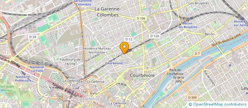 localisation de l'entreprise SYND.COPR. 51 AU 53 RUE DE L INDUSTRI à COURBEVOIE