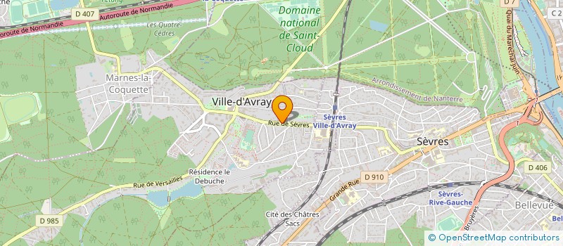 localisation de l'entreprise SYND.COPR. 51 AU 55 R DE SEVRES  VILLE-D'AVRAY