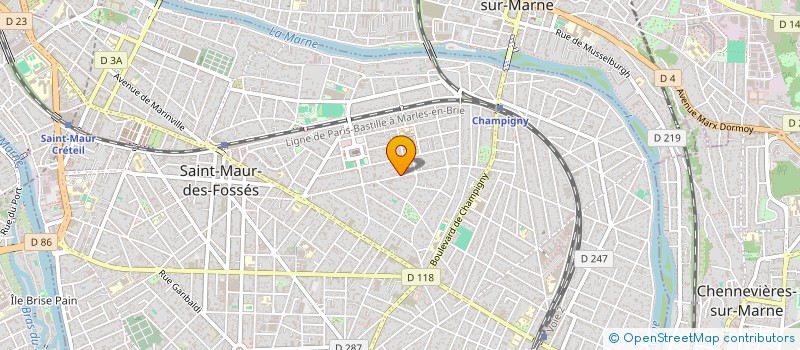 localisation de l'entreprise SYND.COPR. 51 AV JOFFRE 94 ST   MAUR DES à SAINT-MAUR-DES-FOSSES