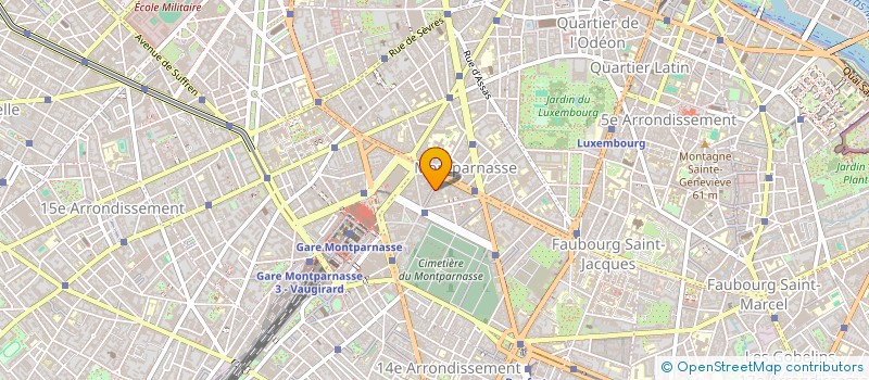 localisation de l'entreprise SYND.COPR. 51 R DU MONTPARNASSE 75014 PA  PARIS