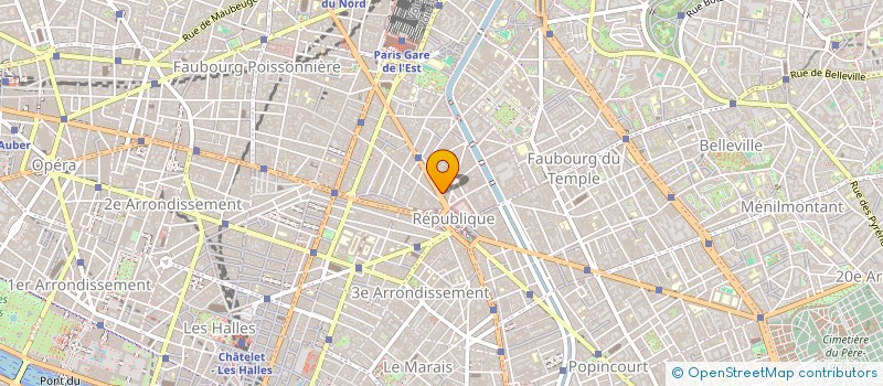 localisation de l'entreprise SYND.COPR. 51 RUE DU FG DU      TEMPLE 7  PARIS