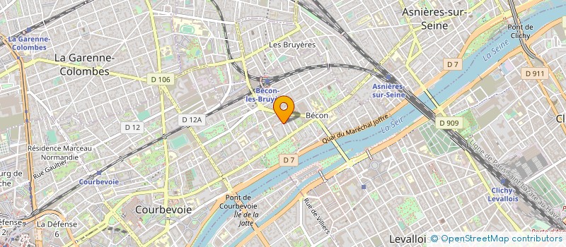 localisation de l'entreprise SYND.COPR. 51 RUE EDITH CAVELL 92 COURB à COURBEVOIE
