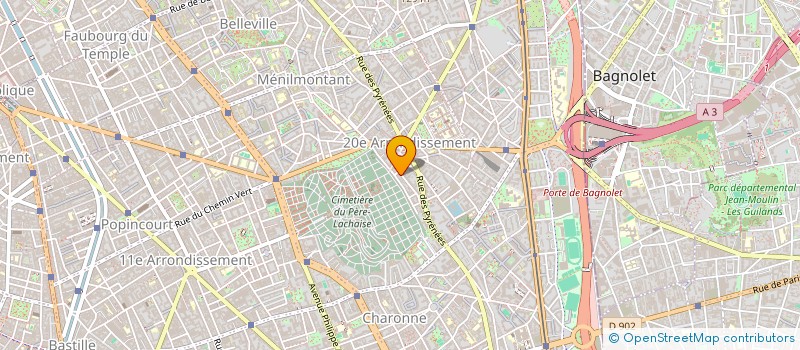 localisation de l'entreprise SYND COPR 51 RUE RAMUS  PARIS