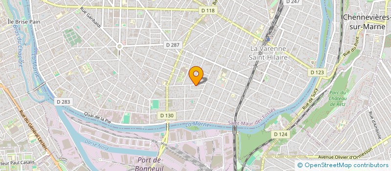 localisation de l'entreprise SYND.COPR. 52 56 BD DES MURIERS 94 SAINT à SAINT-MAUR-DES-FOSSES