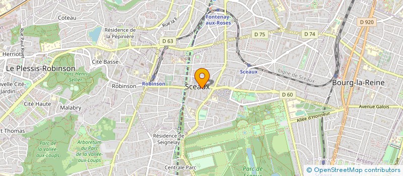 localisation de l'entreprise SYND.COPR. 52 A 56 AV ROBINSON  LE PLESS à SCEAUX