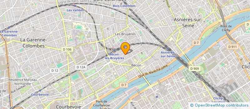 localisation de l'entreprise SYND.COPR. 52 AU 66B RUE DU 22 SEPTEMBR à COURBEVOIE