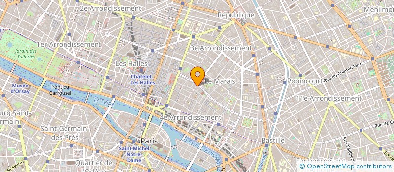 localisation de l'entreprise SYND COPR 52 R DES ARCHIVES  PARIS