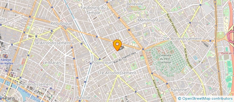 localisation de l'entreprise SYND.COPR. 52 R SAINT MAUR P 11 REP SARL  PARIS