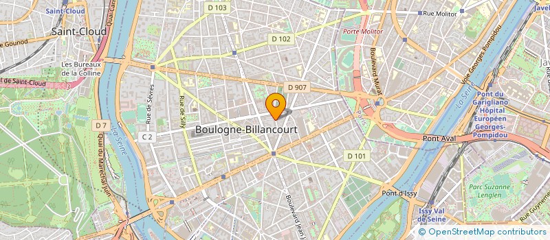 localisation de l'entreprise SYND.COPR. 52 RUE CARNOT BOULOGNE à BOULOGNE-BILLANCOURT