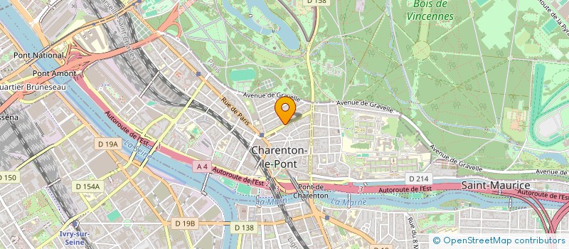 localisation de l'entreprise SYND.COPR. 53 AVE DE GRAVELLE 94 CHARE à CHARENTON-LE-PONT