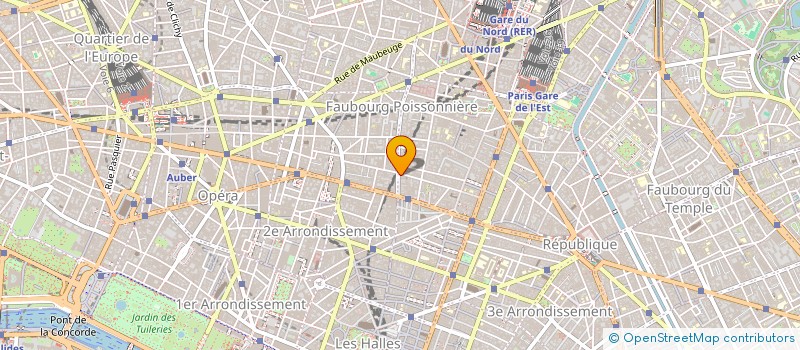 localisation de l'entreprise SYND.COPR. 53 RUE DE L'ECHIQUIER 75010 P  PARIS