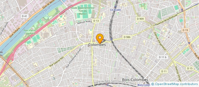 localisation de l'entreprise SYND.COPR. 53 RUE DU BOURNARD 92 COLOM à COLOMBES