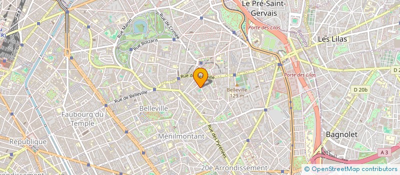 localisation de l'entreprise SYND.COPR. 53 RUE OLIVIER METRA REP PAR  PARIS