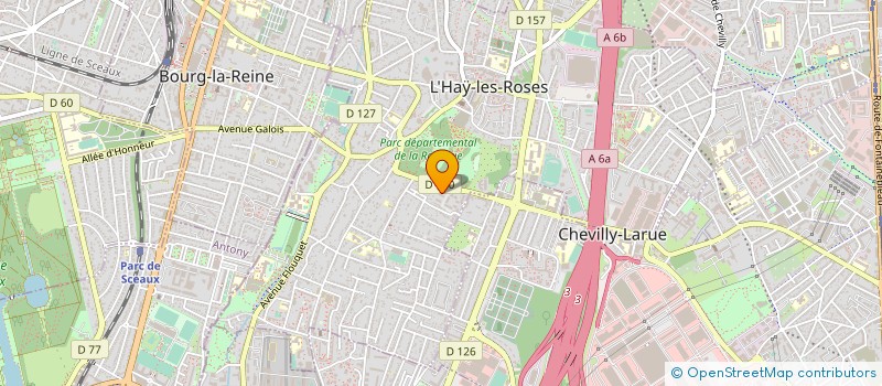 localisation de l'entreprise SYND.COPR. 54 60 AV DU GENERAL LECLERC à L'HAY-LES-ROSES