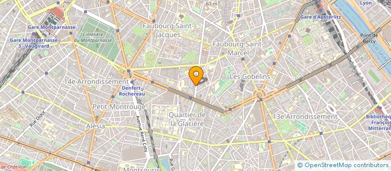 localisation de l'entreprise SYND COPR 54 R DE LA GLACIERE 75013  PARIS