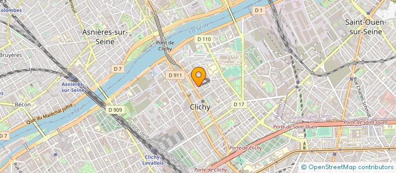 localisation de l'entreprise SYND.COPR. 54 RUE CASTAGNARY PARIS 15 RE à CLICHY