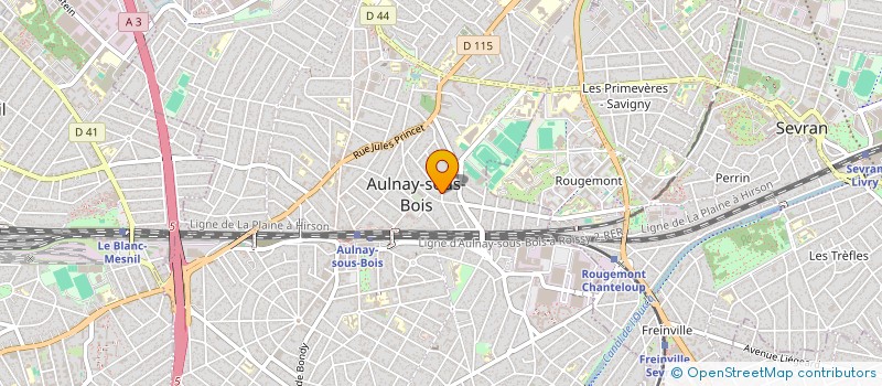 localisation de l'entreprise SYND.COPR. 54 RUE DANIELLE CASANOVA SAIN à AULNAY-SOUS-BOIS
