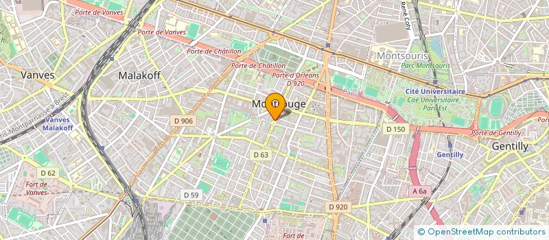 localisation de l'entreprise SYND.COPR. 55 AV. DE LA         REPUBLIQ  MONTROUGE