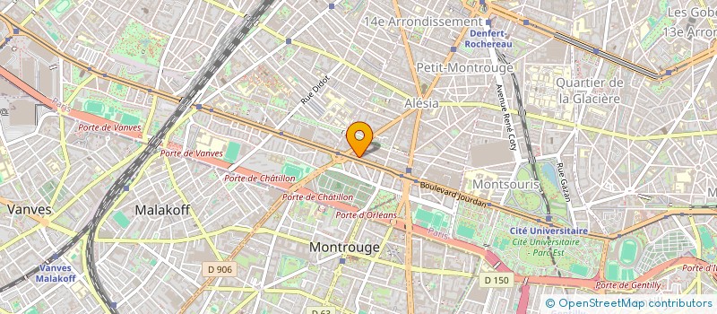 localisation de l'entreprise SYND.COPR. 55 BD BRUNE PARIS 14 REP PAR  PARIS