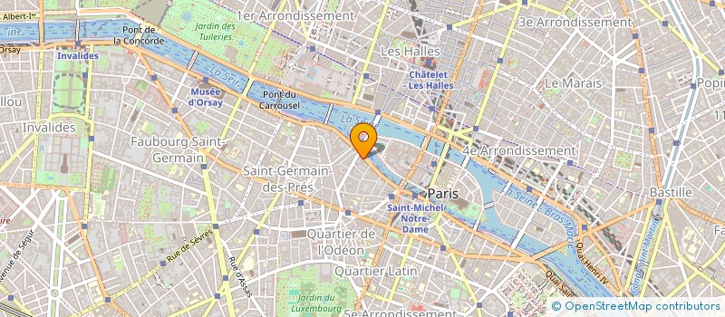 localisation de l'entreprise SYND.COPR. 55 QUAI DES GRANDS   AUGUSTIN  PARIS