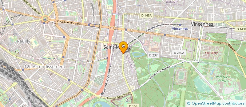 localisation de l'entreprise SYND.COPR. 56 58 AV. DU GENERAL DE GAULL à SAINT-MANDE