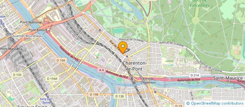 localisation de l'entreprise SYND.COPR. 56 58 RUE DELATTRE DE TASSIGN à CHARENTON-LE-PONT