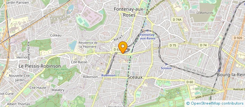 localisation de l'entreprise SYND.COPR.  56 AV PAUL LANGEVIN FONTENAY à FONTENAY-AUX-ROSES