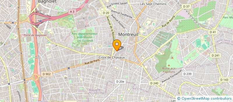 localisation de l'entreprise SYND COPR 56 BD ROUGET DE L'ISLE à MONTREUIL