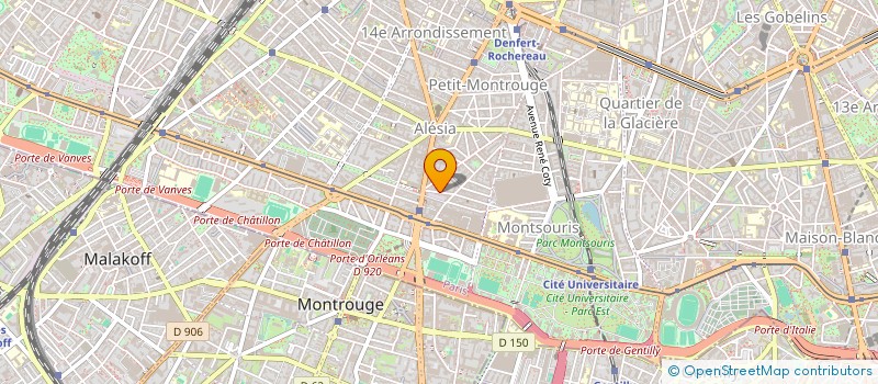 localisation de l'entreprise SYND.COPR. 56 RUE BEAUNIER 75014 PARIS R  PARIS
