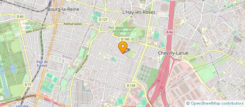 localisation de l'entreprise SYND.COPR. 56 RUE DE LA BERGERE à L'HAY-LES-ROSES