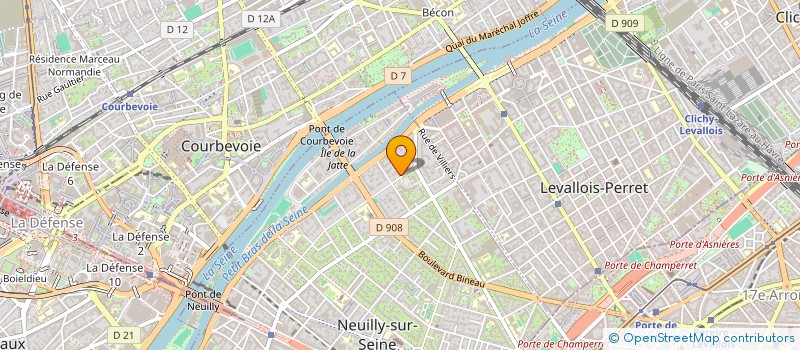 localisation de l'entreprise SYND.COPR. 57 BD DE LA SAUSSAYE 92 NEUIL à NEUILLY-SUR-SEINE