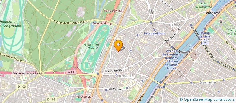 localisation de l'entreprise SYND.COPR. 57 RUE DU DOCTEUR    BLANCHE  PARIS