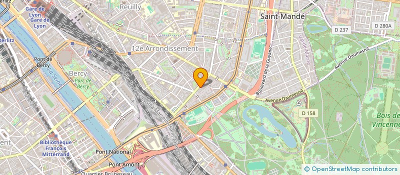 localisation de l'entreprise SYND COPR 58 AV GAL MICHEL BIZOT  PARIS