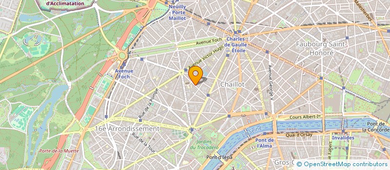 localisation de l'entreprise SYND.COPR. 58 R. BOISSIERE 75016 PARIS R  PARIS