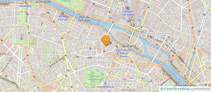 localisation de l'entreprise SYND.COPR. 58 RUE ST ANDRE DES  ARTS 750  PARIS