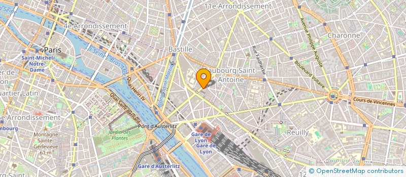 localisation de l'entreprise SYND.COPR. 59 R SEDAINE 75011 PARIS REP  PARIS