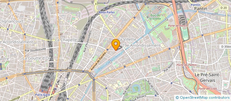 localisation de l'entreprise SYND.COPR. 6-10 RUE RIQUET 75019 PARIS  PARIS