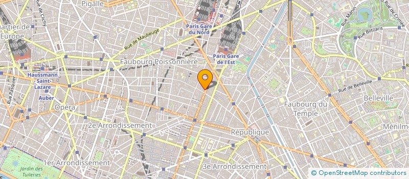 localisation de l'entreprise SYND.COPR. 6 8 RUE DES PETITES  ECURIES  PARIS