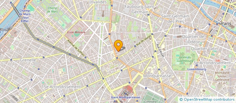 localisation de l'entreprise SYND.COPR. 6 AV CONSTANT COQUELIN PARIS  PARIS