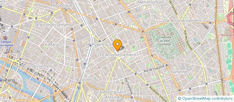 localisation de l'entreprise SYND.COPR. 6 AV PARMENTIER PARIS 11 REP  PARIS
