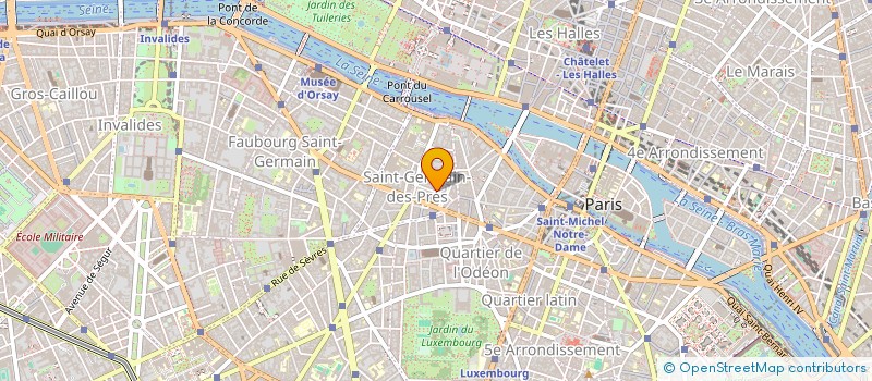 localisation de l'entreprise SYND.COPR. 6 BIS RUE DE L ABBAYE 75006 P  PARIS