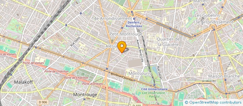 localisation de l'entreprise SYND.COPR. 6 PGE MONTBRUN 75014 PARIS RE  PARIS