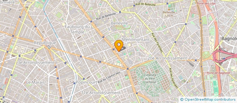 localisation de l'entreprise SYND COPR 6 R PANOYAUX PARIS 20  PARIS