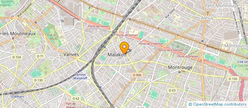 localisation de l'entreprise SYND COPR 6 RUE BERANGER  MALAKOFF