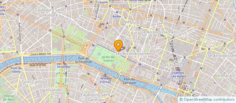 localisation de l'entreprise SYND COPR 6 RUE D'ALGER PARIS 1  PARIS